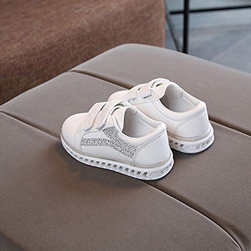 First Walking Children Kid Baby Girls Boys Striped Bling Flat Led Luminous Sport Sneaker Shoes Musical High Top Shoes2