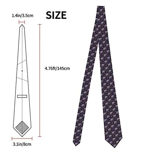 Uwnxpiw Men's Necktie Fashion Suit Tie Printed Funny Modern Retro Casual Gift Elephant #TOP4