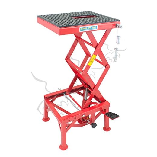 Tuecompra S.L. Elevador DE Motos HIDRÁULICO DE Tijera 90 cm con Plataforma para Motocicletas