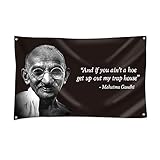 Chief Gandhi Flag 3x5Ft Banner College Dorm Funny Poster UV Resistance Fading & Durable Man Cave...
