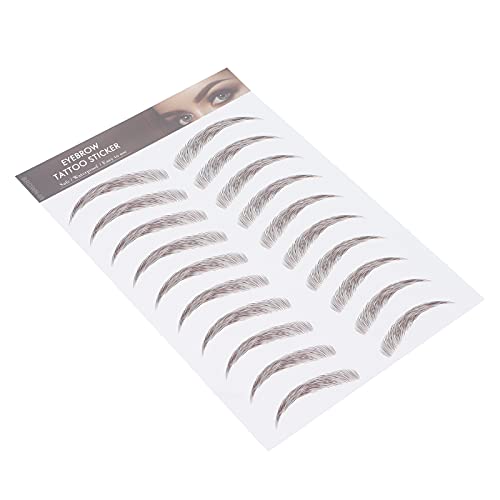 6D Eyebrow Tattoo Sticker Professional Waterproof Eyebrow Transfer Sticker Eyebrow Makeup Tool for Women and Girls (Brown)(BROWN-09) - Image 3