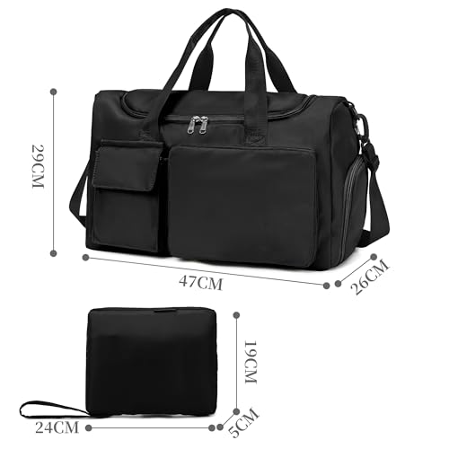 Supercenter Gym Bag, For Both Men and Women, Foldable, With Shoe Compartment and Wet/Dry Compartment2