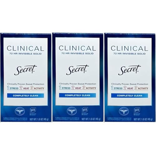 Secret Clinical Invisible Solid desodorante de 1.6oz ideal para el gimnasio y la oficina