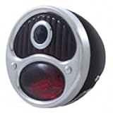 UNITED PACIFIC A1037-12VRBD Tail Light, 12V, with Black Housing and Blue Dot, for 1928-1931 Ford Model A