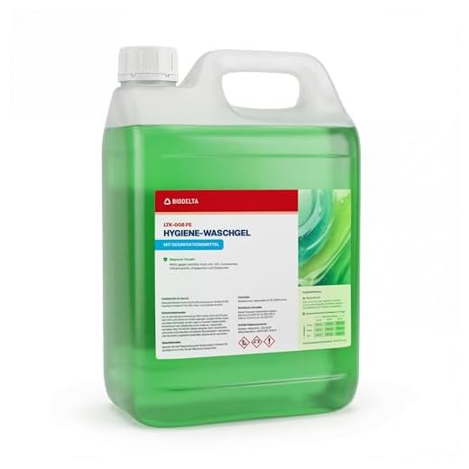 BioDelta LTK008 FE | Hygiene Waschmittel | Desinfektionswaschmittel | Wirkt desinfizierend für Ihre Kleidung | 5 L Konzentrat | Made in Germany