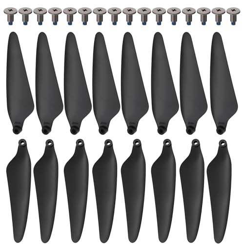 16PCS Foldable Replacement Propellers with Screws, Compatible with HS360S Drone, Lightweight Spare...