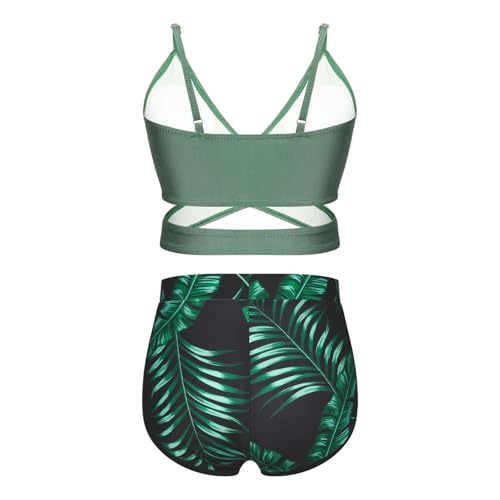 Big Girls 3 Pieces Bikini Sets Swim Bra Top Brief with Printed Shorts Beach Bathing Suits4