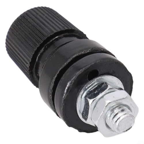 Tipo de tornillo macho Audio Binding Post Terminal aislado Conector de alimentación 6MM para uso marino automotriz (negro)