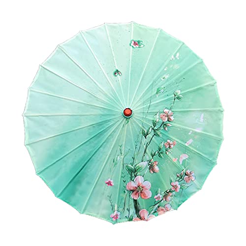 F Fityle Chinesischer Papierschirm Stoff, Geölter Papierschirm, Japanischen Papier Regenschirm, Handgemachte Chinesischer Geölter Ölpapier Regenschirm für Kostüme Musikfestivals Fotografie, Stil c
