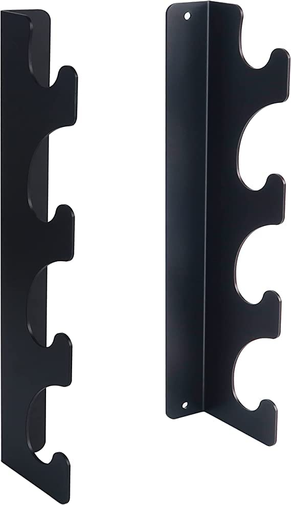 GAMMA FITNESS Horizontal Wall Mounted Olympic Barbell Rack 4 Bars Olympic Barbell Storage Rack Weight Bar Holder WM-BR-402-image-19