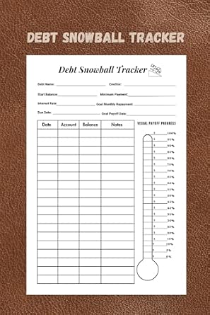 Debt Snowball Tracker: Simple Debt Payment Organizer and Tracker for Debts Management