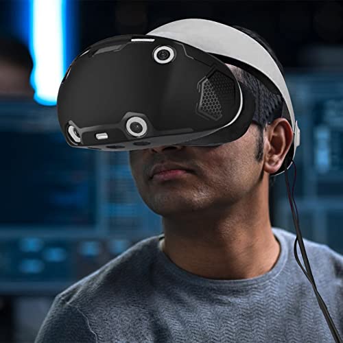 Protector Cover For Ps Vr2, Silicone Vr Protective Cover Set Vr2 Headset Cover & Face Cover Pad & Lens Dust Cover, With 2 Pack Controller Thumb Grips For Ps5 Vr Skin Protector Accessories Dust-Proof #TOP6