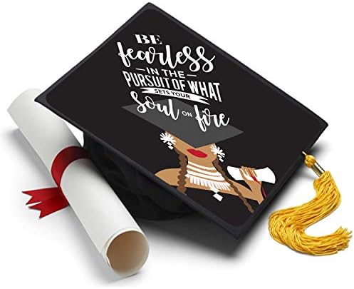 Tassel Toppers Set Your Soul on Fire - Grad Cap Decorated Grad Caps - Motivational Inspirational Grad Caps