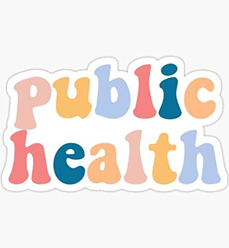 Etiqueta engomada de salud pública Gráfico adhesivo Botellas de agua, hidromatraz, laptops, cuadernos, teléfonos celulares, parachoques, ventanas,