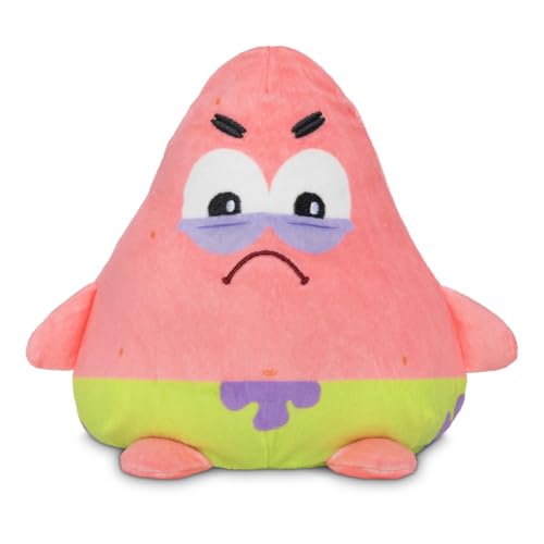 Image of TeeTurtle Reversible Spongebob Squarepants Patrick Star 6-Inch Two-Sided Flip Plush Toy with Embroidered Details - Cute Mini Collectible Plush for Kids, Teens, and Adults