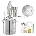 VEVOR Distillatore di Alcol, 30 Litri Distillatore di Bevande Alcool, 6,6 Gal Caldaie da Birra Vino Grappa Liquori, Kit per Produzione di Birra Fatto in Casa, Acciaio Inossidabile Moonshine Distiller