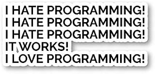 I Love Programming Sticker Geek Stickers - Laptop Stickers - 2" Vinyl Decal