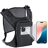 Elite Sports Chest Rig – Tactical Running Vest & Workout Chest Pack with Touchscreen Pocket, Dual Zipper Access, Reflective Strips – Small Sling Bag for Hiking, Biking, EDC