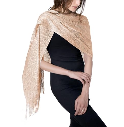 MissShorthair Women's Sparkle Shawls and Wraps for...