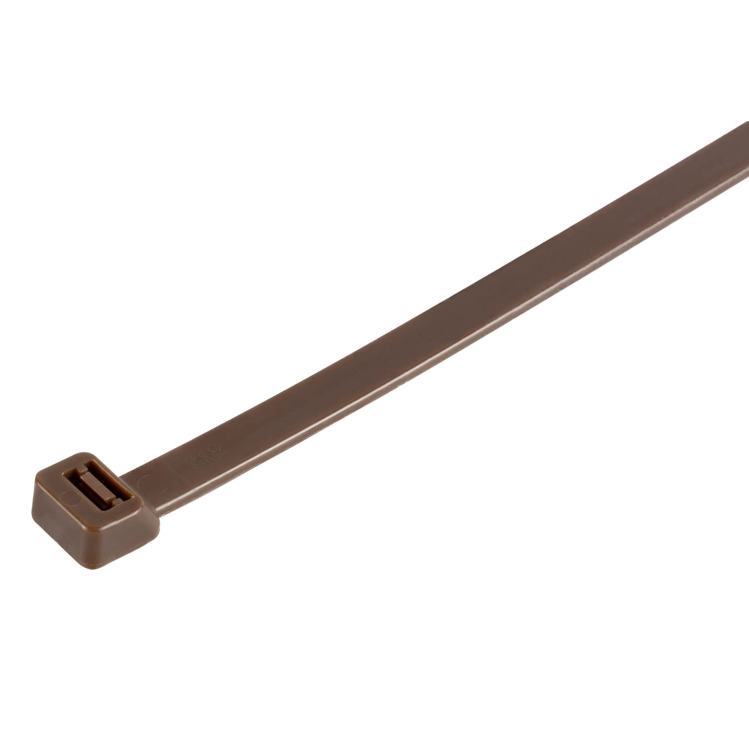 Gocableties Fascette stringicavo marroni, resistenti, 370x7,6 mm, confezione 100, nylon alta qualità, meccanismo autobloccante, casa, giardino, ufficio, fai da te