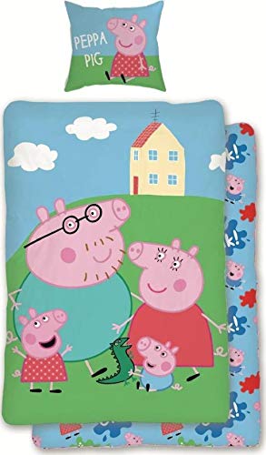 new discount Parure Housse de Couette Peppa Pig en Coton