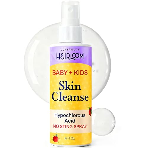 Image of Hypochlorous Acid Spray For Kids - Soothes Diaper Rash, Baby Acne, Eczema, Cuts & Scrapes - Baby & Kids Skin Soothing Spray for Sensitive Skin, Non-Toxic, No Sting, 4 oz