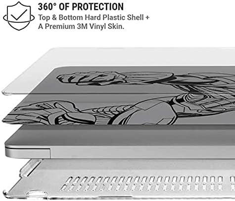 Skinit Case + Skin Compatible with MacBook Air 13in (2020) - Officially Licensed Warner Bros Cyborg Comic Pop Design