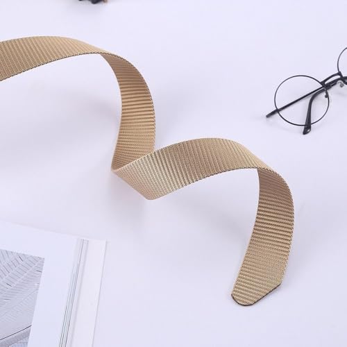 Canvas Strap Golf Sports Trendy Business Casual Weave Waist Band Luxury Nylon Belt(black)3