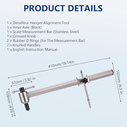 Outil d'alignement de dérailleur arrière pour entretenir votre vélo de voyage 50,8-73,7cm
