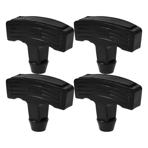 LALADEFIEE Conjunto de 4 Manijas de Arranque y Manija para Cuerda, Compatibles Motosierras y Cortadoras de Césped, Diseño Ergonómico para Uso Seguro en Exteriores