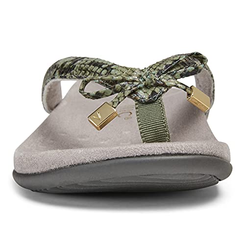 Image of Vionic Women's Rest Bella Toe Post Sandal- Supportive Ladies Orthotic Sandals that include Three Zone Comfort with Arch Support- Flip Flop for Ladies, Medium and Wide Width Size 5-12