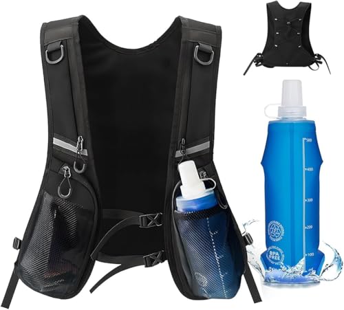 Gilet Running Léger pour Courir en Nature avec Flasque Souple