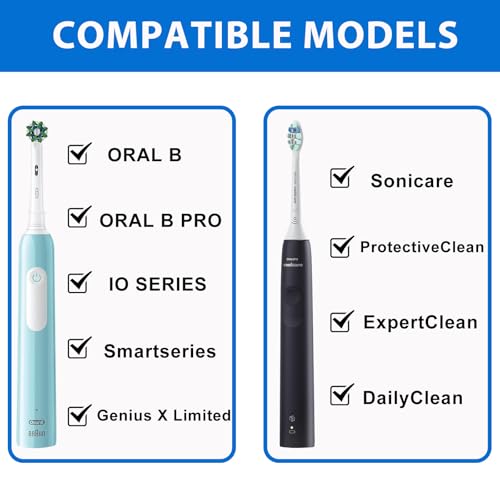 toothbrush travel case for oral boral-b pro 1000 1500 5000 7000 amp philips sonicare 4100 1100 5300 5100 6100io electric toothbrush hard protective storage bag black