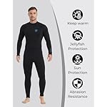 Lemorecn Men's Wetsuit 3/2mm and 5/4mm,Full Wetsuits for Men,Men‘s 3mm Full Wetsuit Front Zip for Diving Snorkeling Surfing Swimming - Image 5