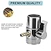 2 PACK Countertop Water Filter Diverter Valve with Barb Connector, Faucet Diverter Adapter for 6mm, 8mm, 9.5mm Tubing or Hose, Compatible with Standard Kitchen Faucets(6mm Barb)