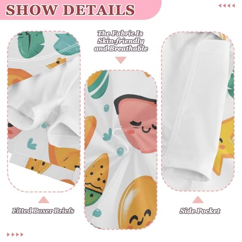 High-Waist Toddler Skirts Cute Fun Emojis Girls' Athletic Skorts for Running X-Small3