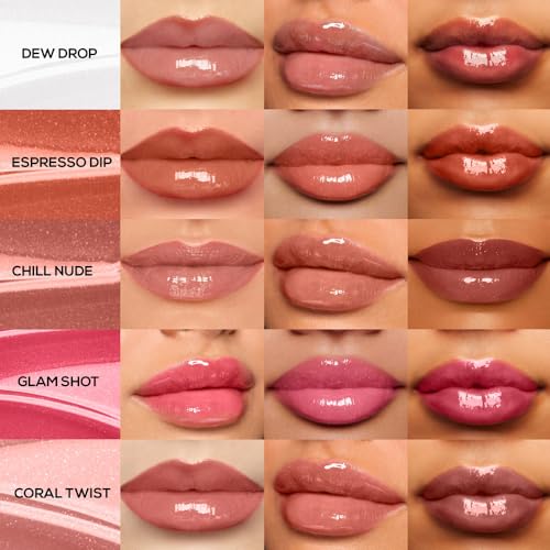 Image of RENEE Shine Forever Lip Gloss Combo of 10 l Non-Sticky, Hydrating, Nourishing l Long-lasting, Smooth, Moisturizing Effect l Shea Butter & Vitamin E Infused l Travel Friendly l Ideal Gifting