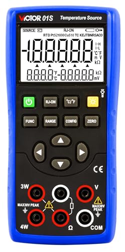 Victor/RuoShui Multifunction Calibration 01S Temperature Source Multifunction Process Calibrator 0.05%. 5 Digits Display 8 Types Thermocouple(Victor 01S)
