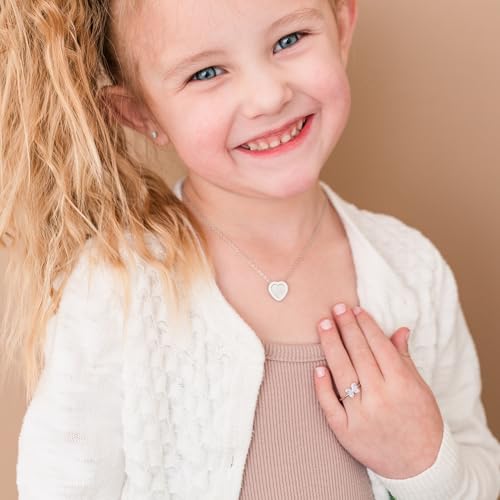 Precious Pieces Girls Sterling Silver Butterfly CZ Simulated Birthstone Baby Ring for Little Girls, Kids and Toddlers4