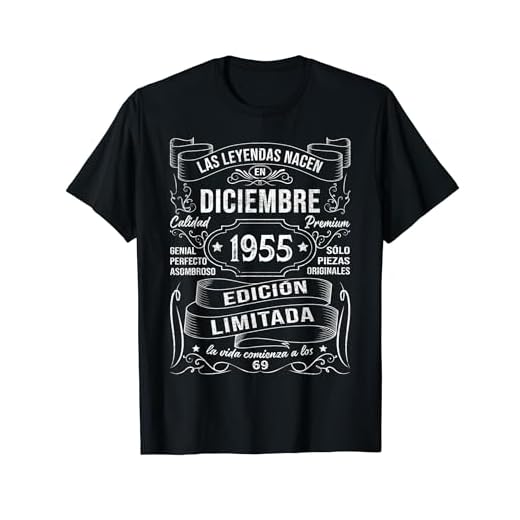 Las Leyendas Nacen Diciembre 1955 Regalo 69 Años Cumpleaños Camiseta