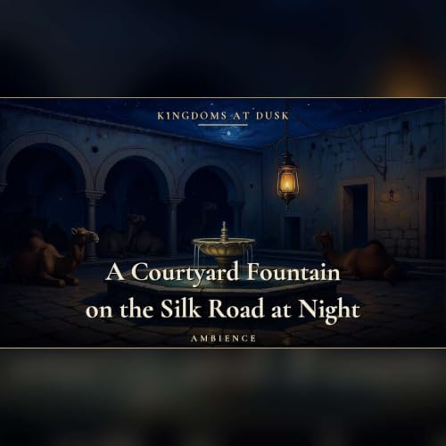 Fountain Sounds for Sleeping | 3 Hours in a Silk Road Courtyard Under Desert Stars, No Talking