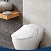 Bio Bidet Slim Two Electric Bidet Toilet Seat Round, Warm Water, Heated Seat, Night Light, Front and Rear Wash, Wireless Remote Control, White