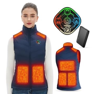 navy blue heated vest