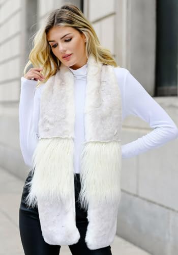 Fabulous-Furs Donna Salyers Iced Mink Faux Fur In the Mix Scarf2