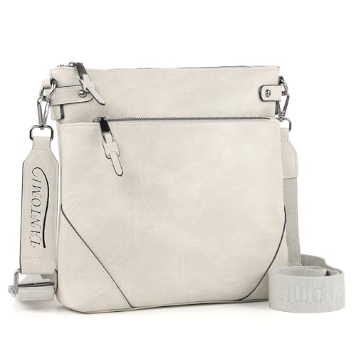 Image of TANTOMI Crossbody Bags for Women, PU Leather Hobo Purse Shoulder Handbags | Adjustable Wide Strap, Multi Pockets, Roomy, Lightweight, Versatile for Everyday or Travel