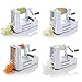Spiralizer Ultimate 10 Strongest-and-Heaviest Duty Vegetable Slicer Best Veggie Pasta Spaghetti Maker for Keto/Paleo/Gluten-Free, With Extra Blade Caddy & 4 Recipe Ebook White