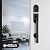 Berlin Modisch HandleSet Front Door Entry Handle and Deadbolt Lock Set Sleek Round Lever and Single Cylinder Deadbolt Heavy Duty - Iron Black Finish