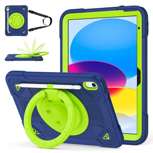 Étui iPad 10e génération 10.9 silicone antichoc bleu marine