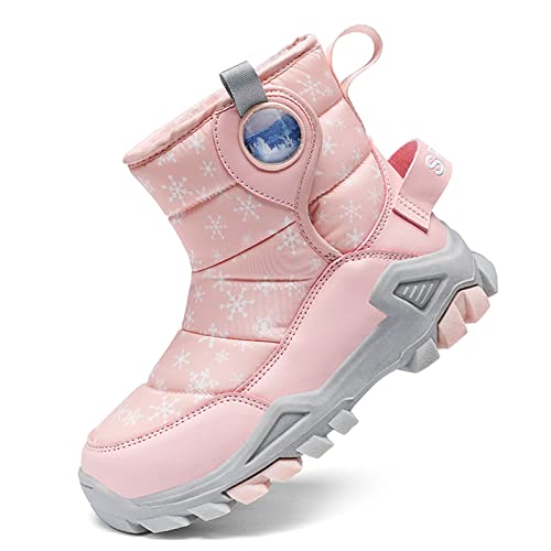 Children Boots Snow Boots Girls Boys OutdoorBoots Warm Boots With Cotton Snow Boots Tall Rain Boots for Girls