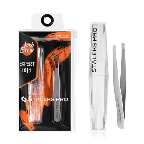 Staleks Pro Pinze Per Sopracciglia Spesse O Sottili, In Acciaio Inox. Expert 10/1
